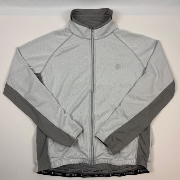 Coolibar Other - Coolibar Mens UPF 50+ Cycling Jacket Full Zip Sun Protection‎ Grey Size M